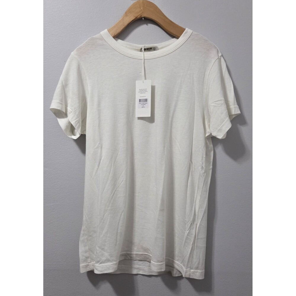 Buck Mason White Cloud Jersey Slim Crew M Bamboo Cotton Wool USA $68 READ